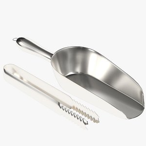 Ice scoop and tongs