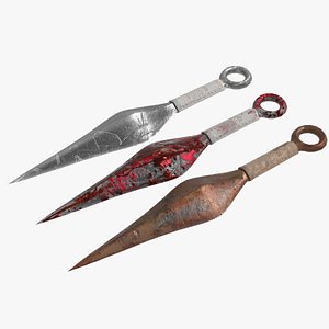 3D model kunai realistic