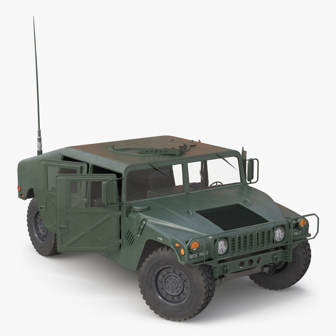 Humvee Rigged 3D Model 3D model preview