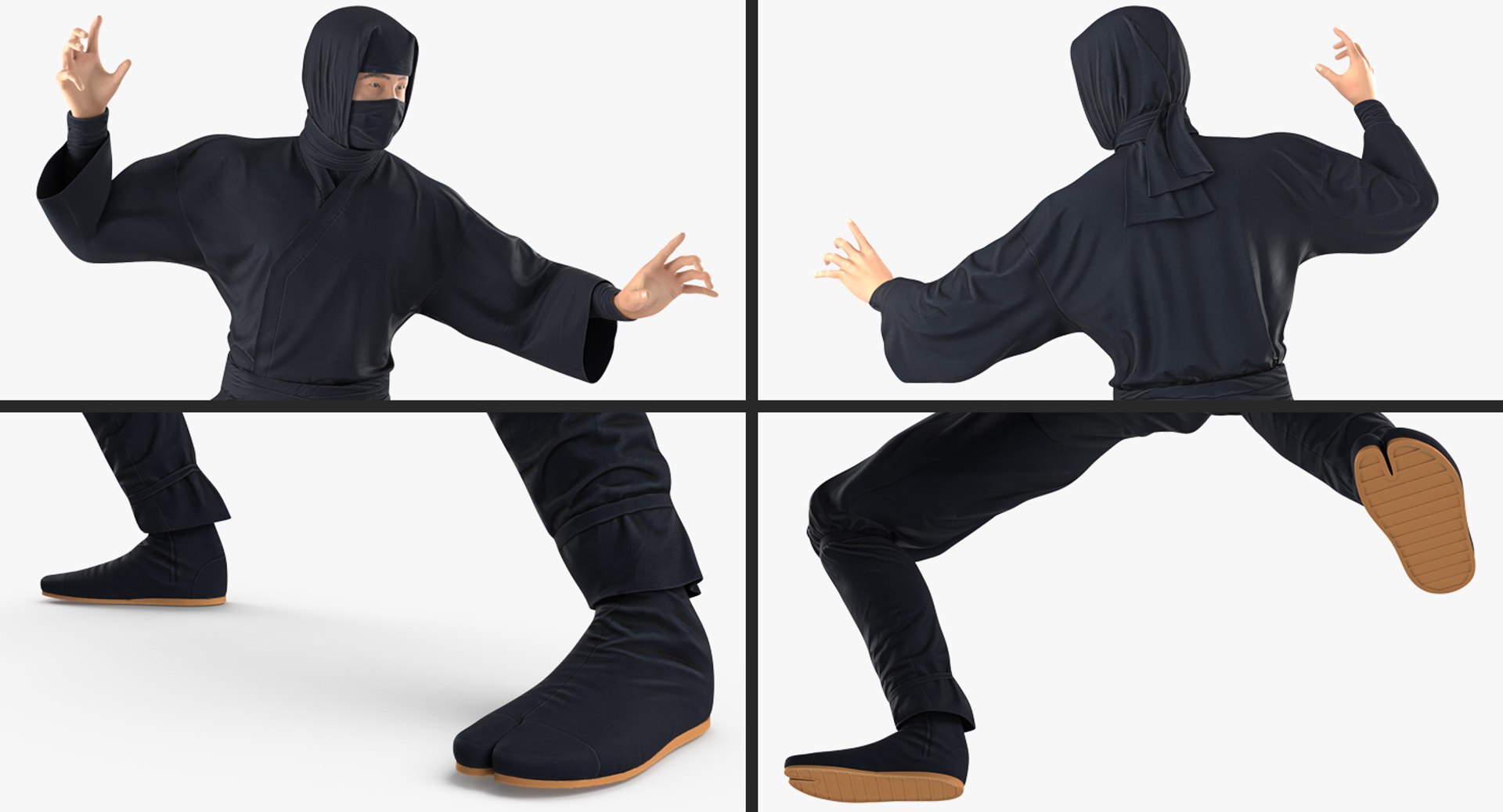 3D ninja rigged model https://p.turbosquid.com/ts-thumb/5v/Soz6nb/f8FpX1tY/ninjariggedc4dmodel021/jpg/1493272624/1920x1080/fit_q87/27f8347a6f0e51cd15eef6e5bfd6caec3490ac0a/ninjariggedc4dmodel021.jpg