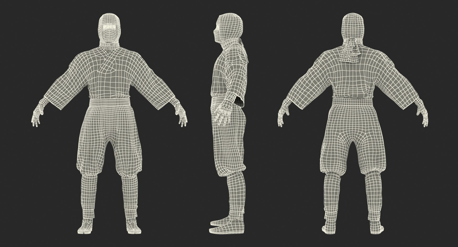 3D ninja rigged model https://p.turbosquid.com/ts-thumb/5v/Soz6nb/mVM54doW/ninjariggedc4dmodel030/jpg/1493272624/1920x1080/fit_q87/af893caeb441a510b299e25df09112677a2998ef/ninjariggedc4dmodel030.jpg
