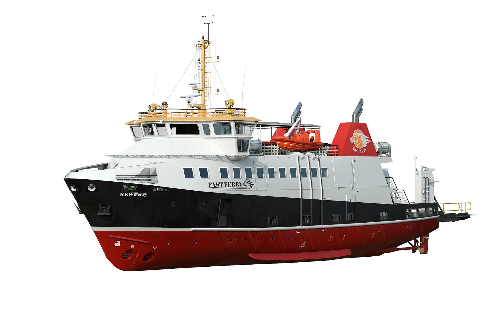 Ro-Pax Ferry RWB 3D Model - TurboSquid 2071414