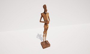 Don Quixote Wood Carving Figurine