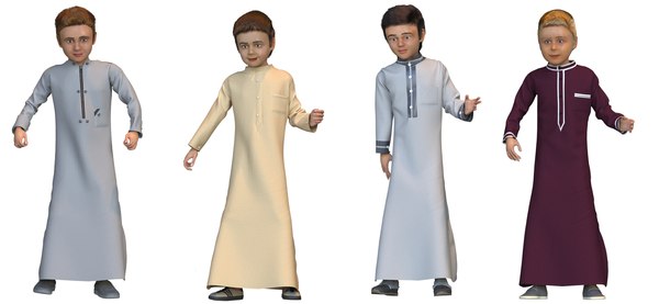 3D model real cloths loop animation