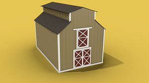 barn flat ar 3D