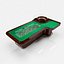 roulette table desk round toe