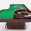 roulette table desk round toe