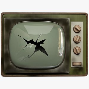 Broken Old TV