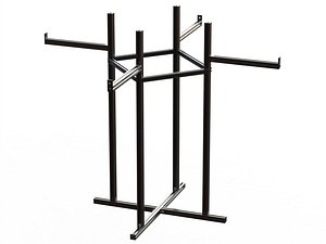 3D model Aluminium Coat Rack
