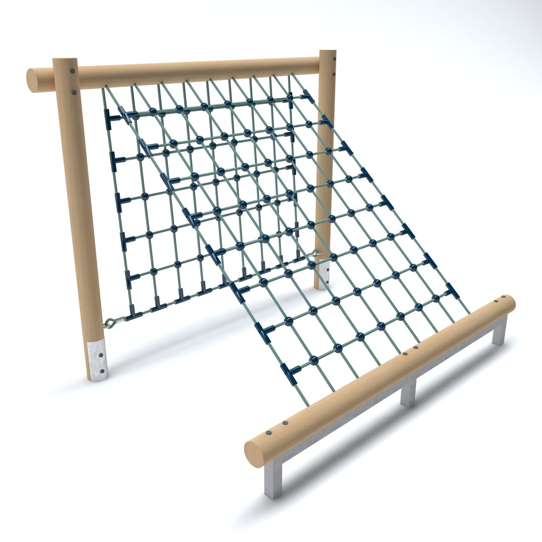 3D wooden playground net - TurboSquid 1319544