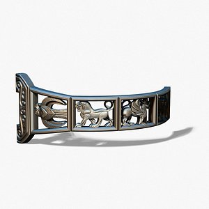 Scythian bracelet ready for casting 3D model
