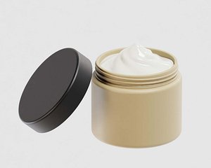 Cream jar 008 3D