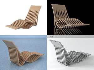 3D chaise longue n