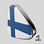 3D Finland Flag Icon model