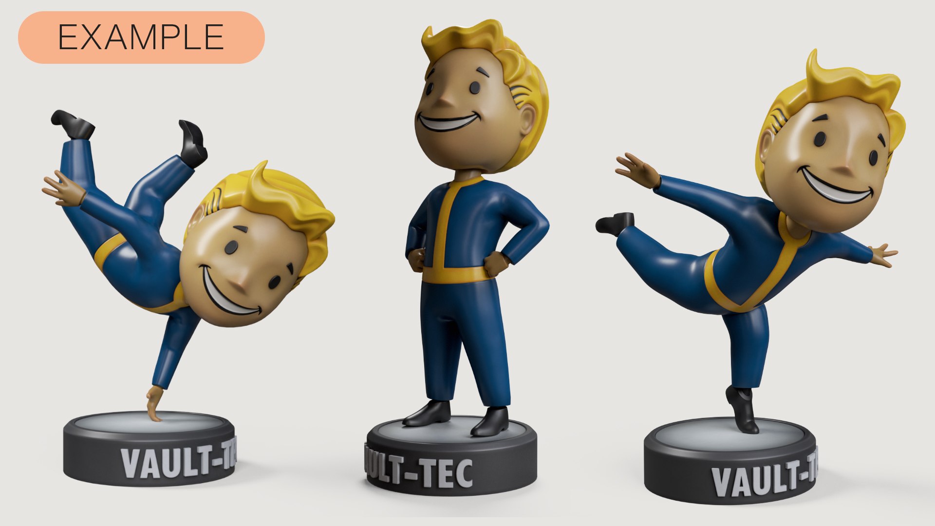 3D Vault Boy https://p.turbosquid.com/ts-thumb/5v/y2TsCk/4X/p5/jpg/1716109496/1920x1080/fit_q87/adca52e0211917700ed702e63893e6c4217d307b/p5.jpg