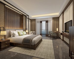 3D bedroom interiors