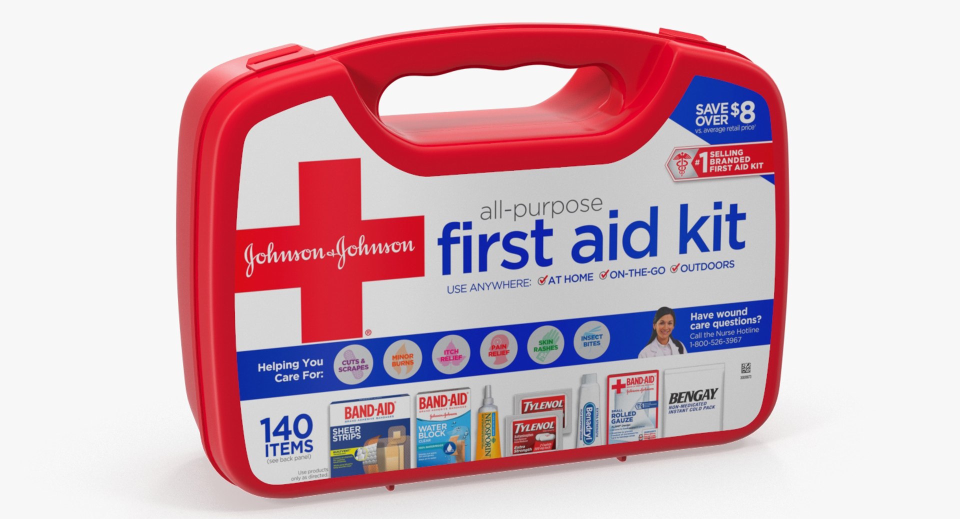 First Aid Kit Bag 3D Model 3D model preview