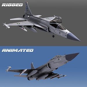 3D jf-17 fighter aircraft