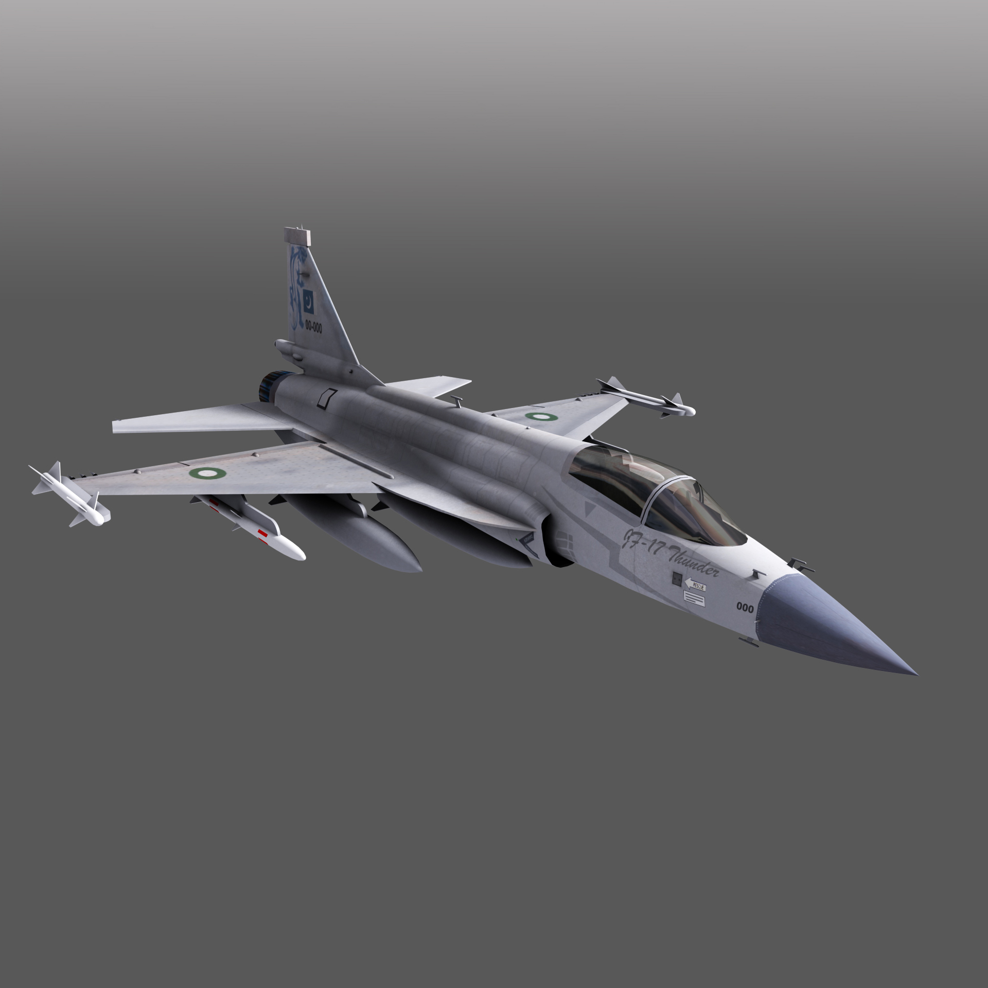 3D jf17 fighter aircraft TurboSquid 1385077