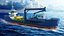 Salvage Vessel Crane Workboat Marine Recovery Vessel