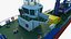 Salvage Vessel Crane Workboat Marine Recovery Vessel