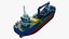 Salvage Vessel Crane Workboat Marine Recovery Vessel