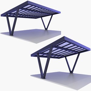 3D model Carport Collection v8