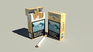 camel cigarettes 3d max