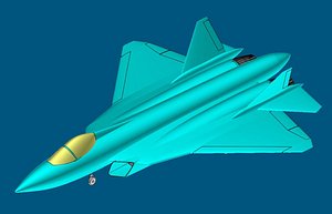 Russia Su-57 Stealth Fighter Solid Assembly 3D model