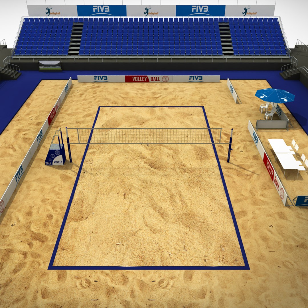 3d Model Volleyball Court