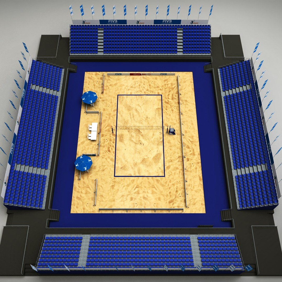 3d Model Volleyball Court