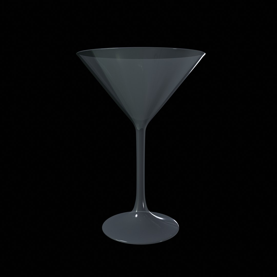 3D Glassware-Martini Glasses-GAME READY LOW POLY PBR Low-poly 3D Model ...