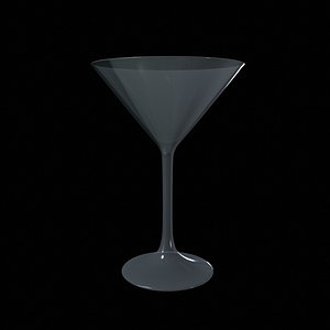3D Glassware-Martini Glasses-GAME READY LOW POLY PBR Low-poly 3D model