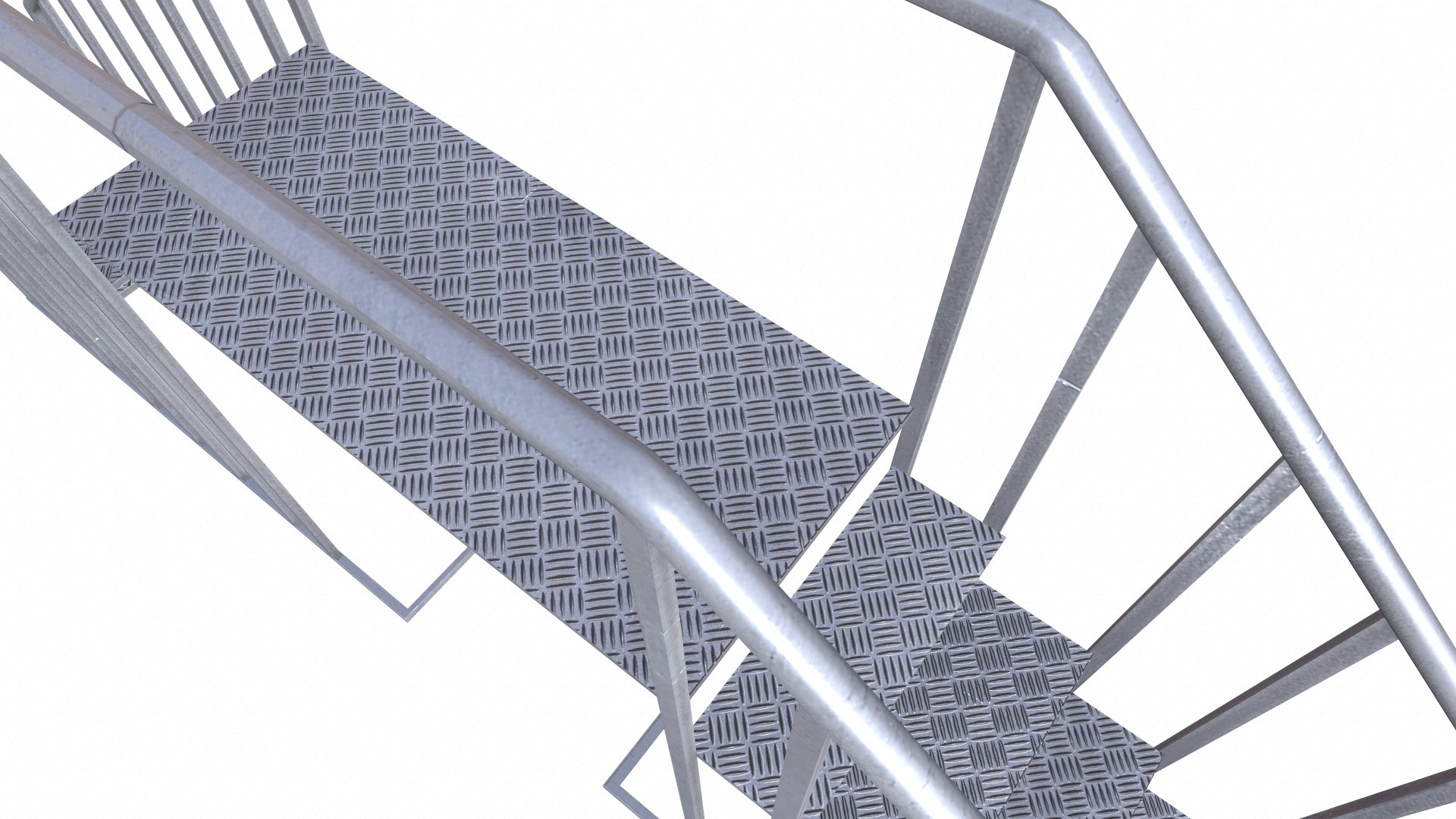 3D Model Metal Cross Stair - TurboSquid 2333911