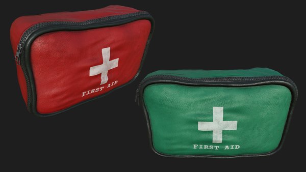 3D aid kit pbr model