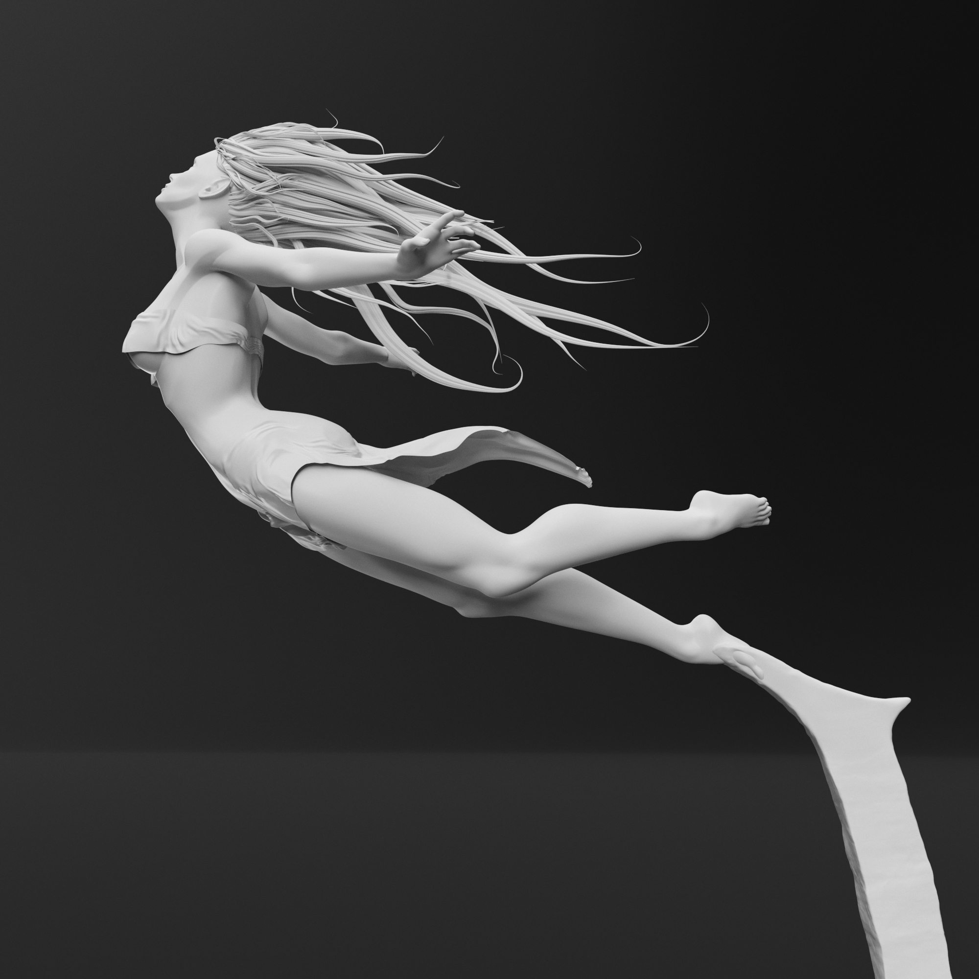 Sculpture female 3D model TurboSquid 1683798