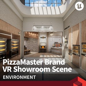 PizzaMaster Brand VR Showroom Scene