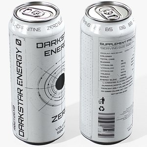 Darkstar Zero Energy Drink 01 -Triple A Game Ready 3D model