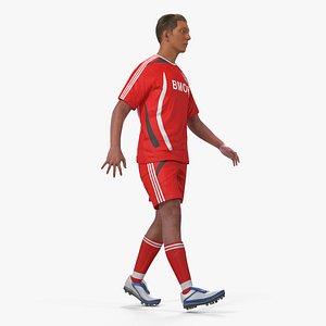 soccer football player rigged model