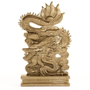 3D Dragon Statue in various finishes model
