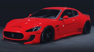 3D model 2017 Maserati GranTurismo MC Stradale LB Works 3D Model