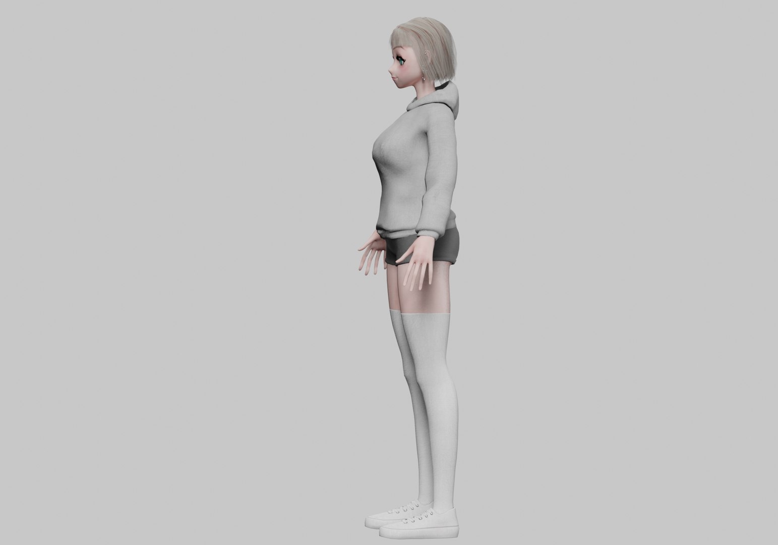 Basic Standard Girl V34862 3D Model - TurboSquid 2270372