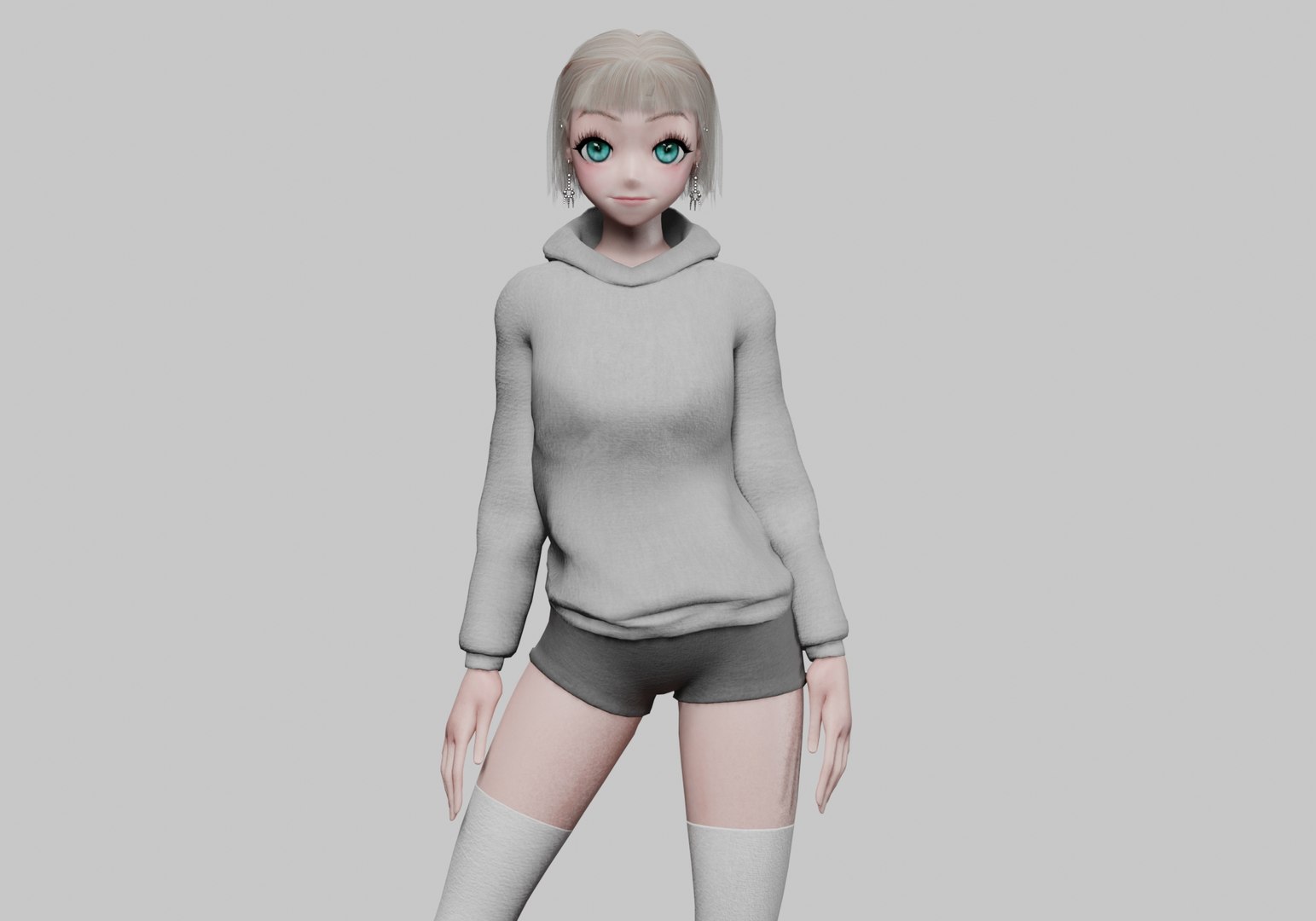Basic Standard Girl V34862 3D Model - TurboSquid 2270372