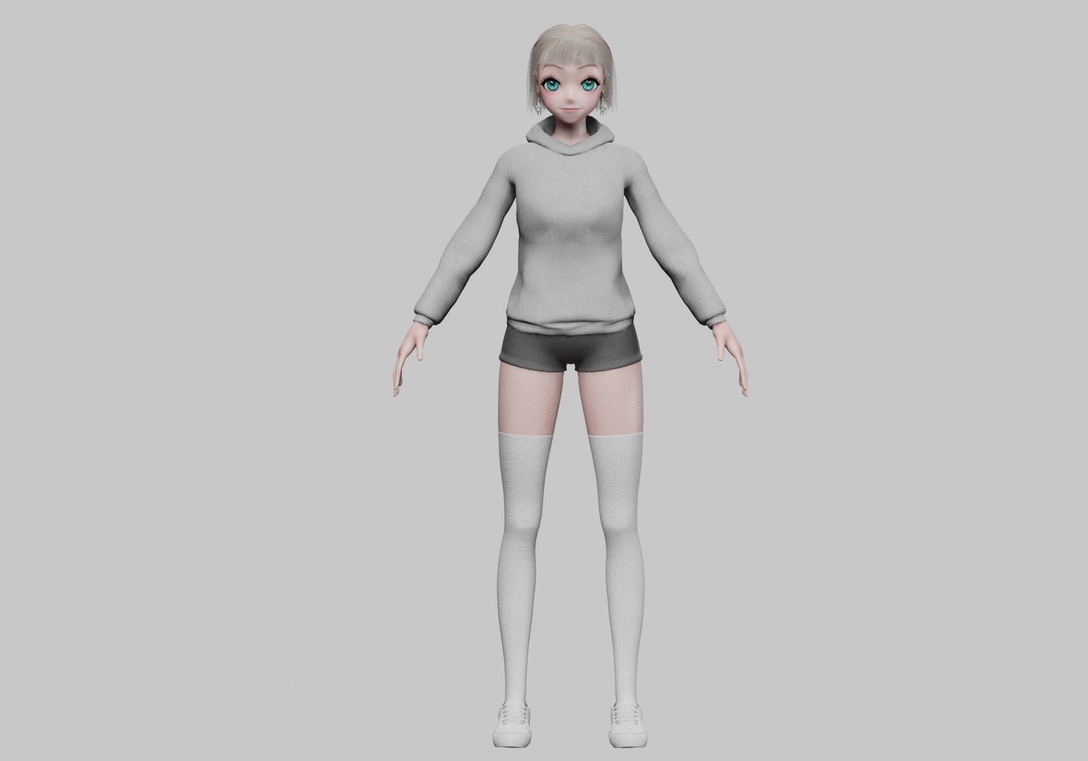 Basic Standard Girl V34862 3D Model - TurboSquid 2270372