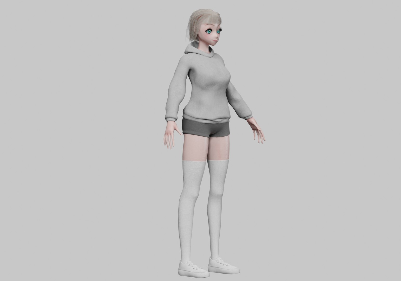 Basic Standard Girl V34862 3D Model - TurboSquid 2270372