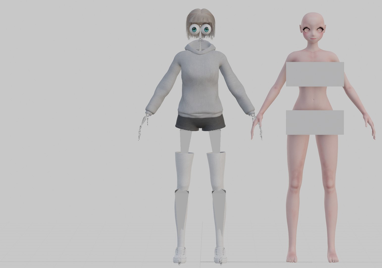 Basic Standard Girl V34862 3D Model - TurboSquid 2270372