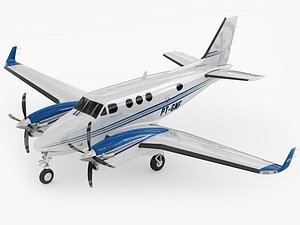 beechcraft beech king 3d 3ds