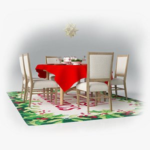 Christmas Table 3D model