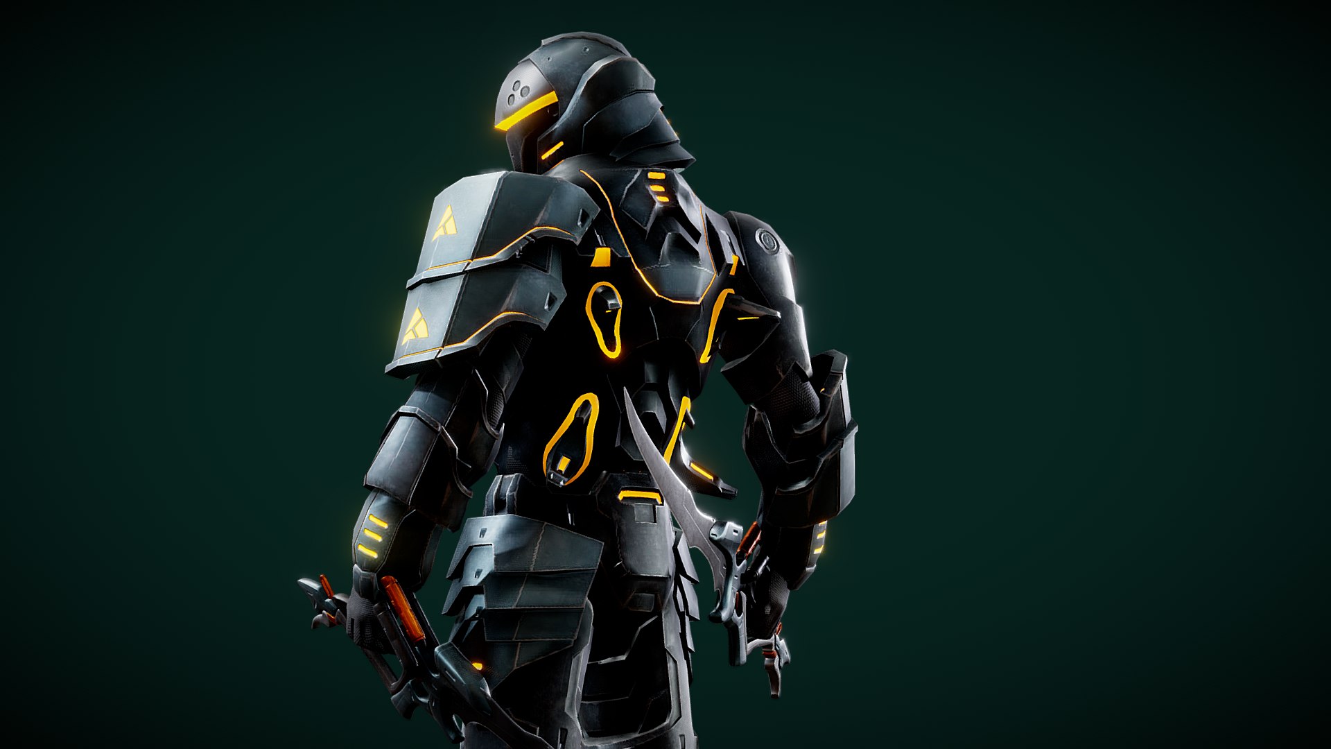 3D Warrior Cyborg Animated - Highly Detailed Model Model - TurboSquid ...
