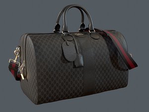 Gucci Ophidia GG Black medium travel duffle bag